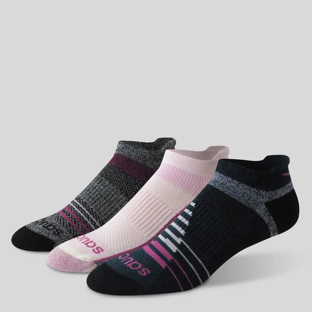 Inferno Merino Wool Blend No Show 3-Pack Sock