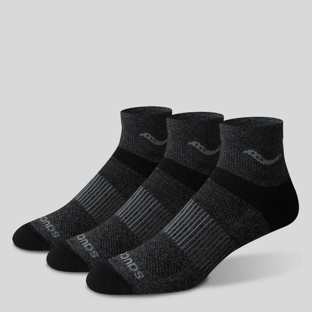 Inferno Merino Wool Blend Quarter 3-Pack Sock
